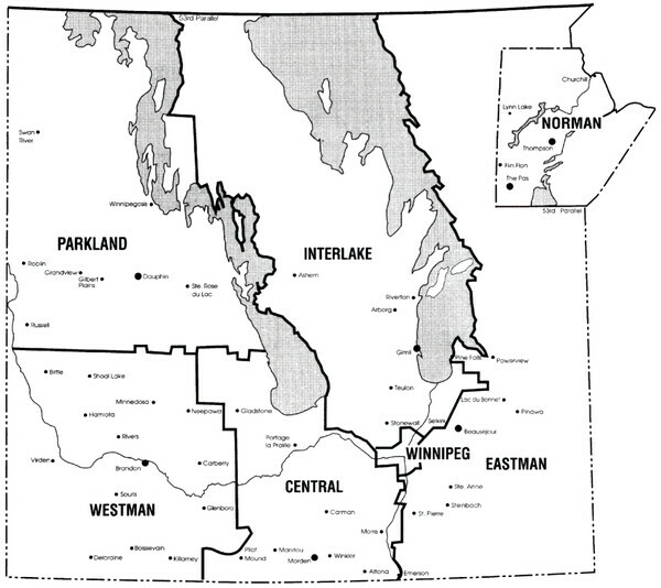 Manitoba Regional Map
